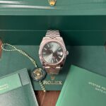 rolex datejust 41 green dial