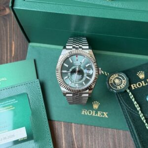 rolex sky dweller green dial