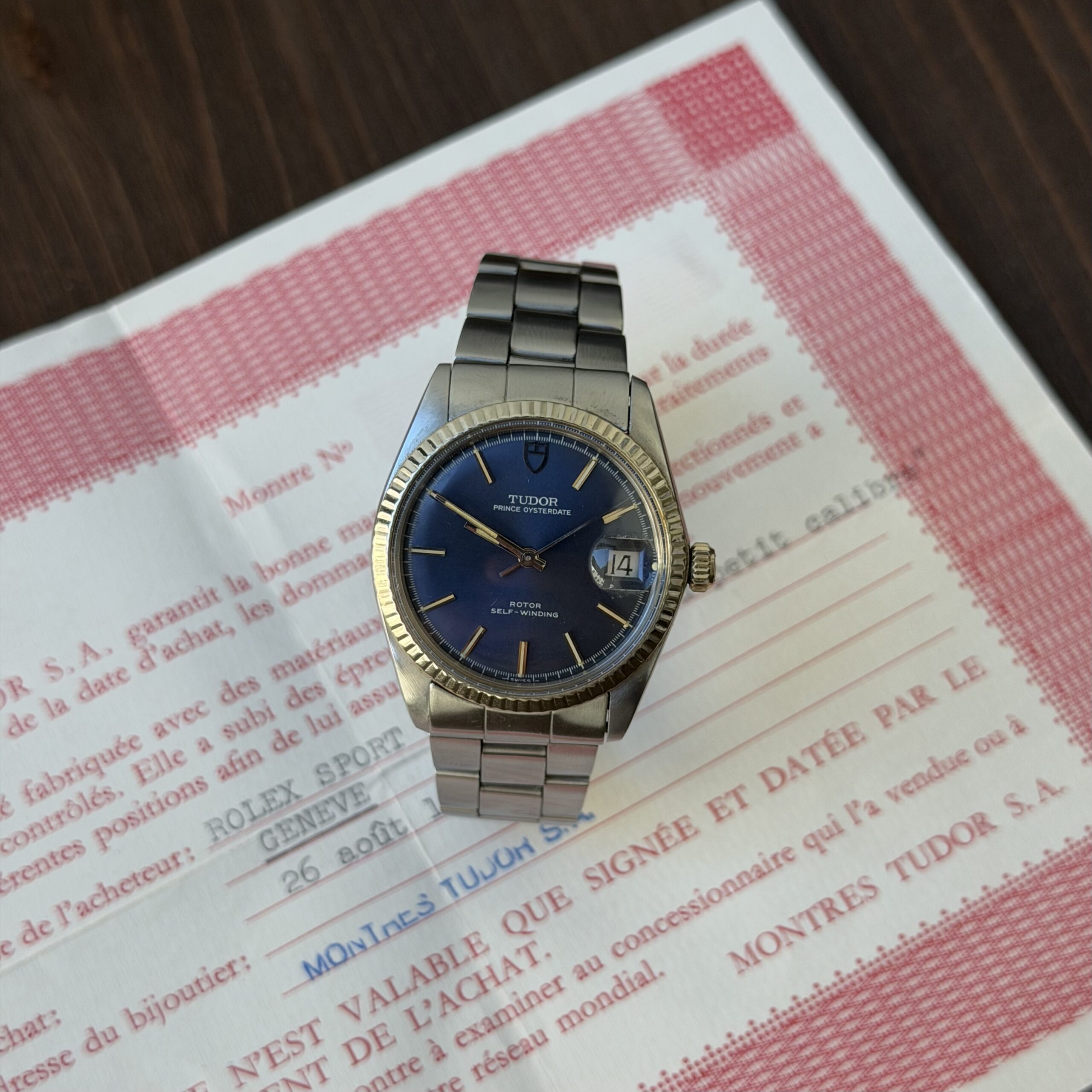 tudor oyster prince blue dial